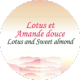 Parfum Lotus et amande douce