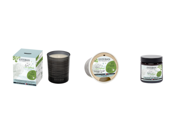 Bougie et Recharge Pur Lin